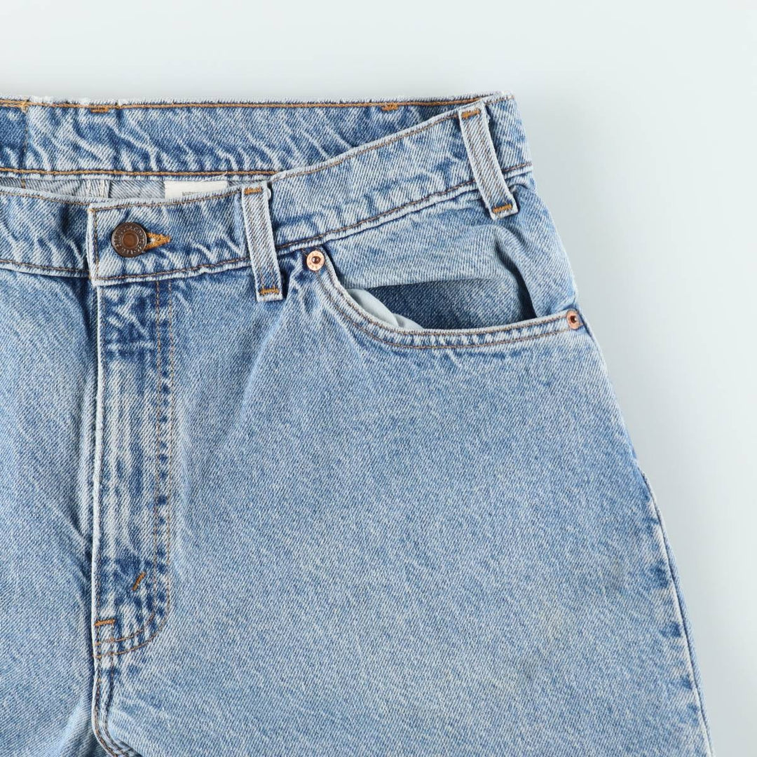 Levi's 560 Loose Fit Tapered Leg Orange Tab Tapered Denim Pants, Men's Size W34 (approx.), Vintage cotton blue type Vintage Second Hand
