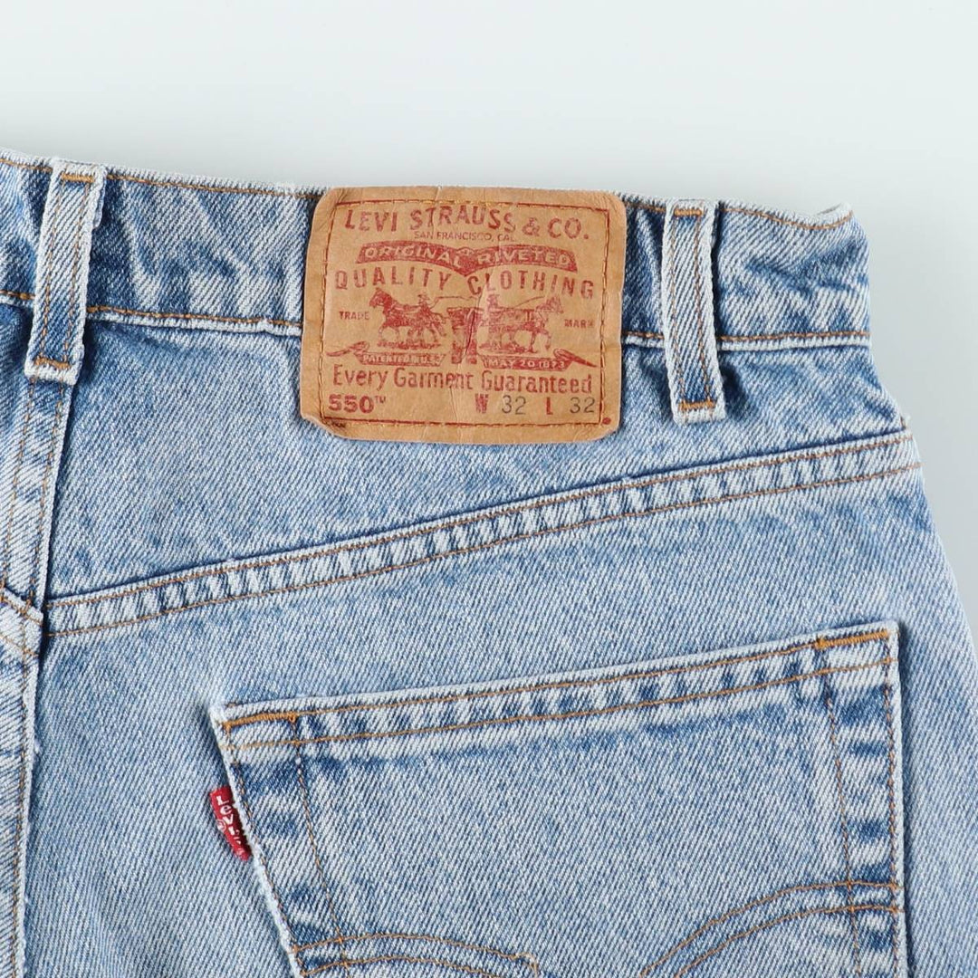 Levi's 550 Tapered Denim Pants, Men's W32 (approx.), Vintage unclear blue type Vintage Second Hand