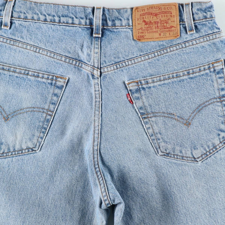 Levi's 550 Tapered Denim Pants, Men's W32 (approx.), Vintage unclear blue type Vintage Second Hand