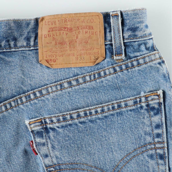 00'S Levi's 550 Relaxed Fit Tapered Denim Pants Men's W32 cotton blue type Vintage Second Hand