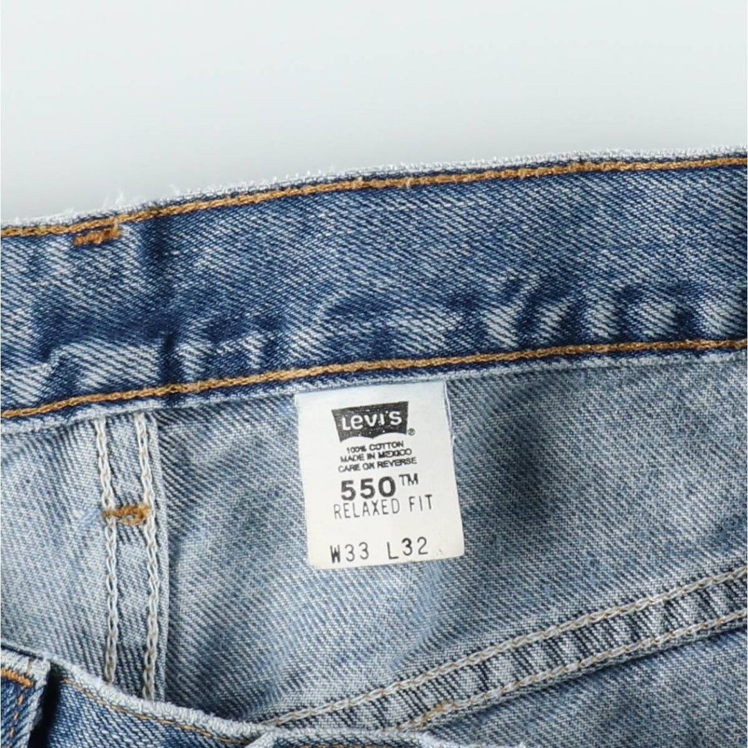 00'S Levi's 550 Relaxed Fit Tapered Denim Pants Men's W32 cotton blue type Vintage Second Hand