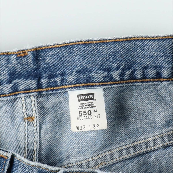 00'S Levi's 550 Relaxed Fit Tapered Denim Pants Men's W32 cotton blue type Vintage Second Hand
