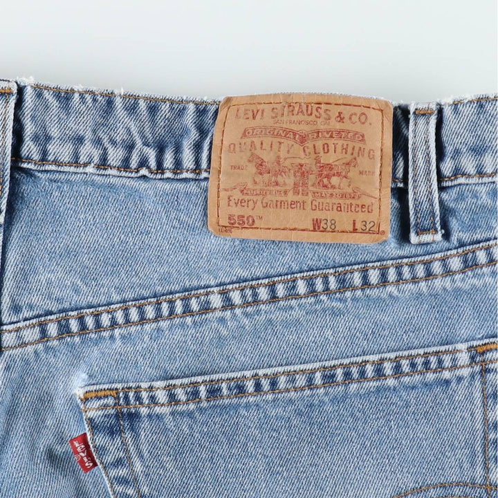 90'S Levi's 550-4891 Relaxed Fit Tapered Denim Pants, Men's W37 (approx.), Vintage cotton blue type Vintage Second Hand