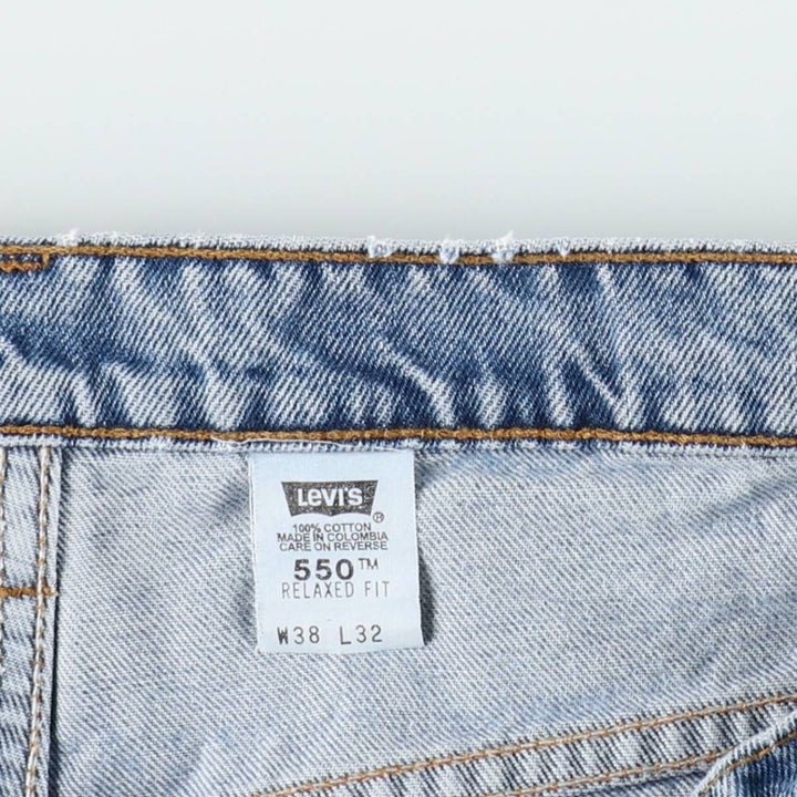 90'S Levi's 550-4891 Relaxed Fit Tapered Denim Pants, Men's W37 (approx.), Vintage cotton blue type Vintage Second Hand