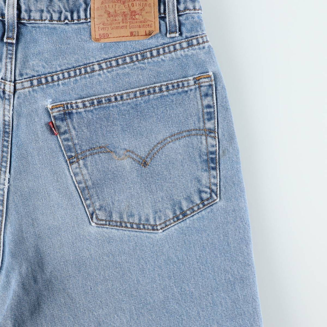 90'S Levi's 550-4891 Relaxed Fit Tapered Denim Pants, Men's W37 (approx.), Vintage cotton blue type Vintage Second Hand
