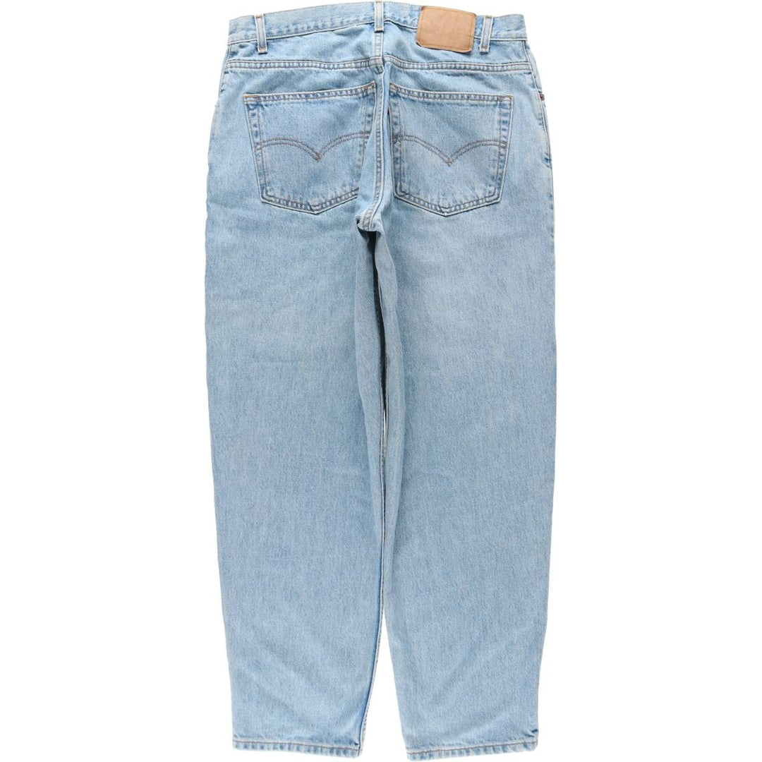 00'S Levi's 560 LOOSE FIT TAPERED LEG tapered denim pants for men, size w34 cotton Blue type light blue Vintage Second Hand