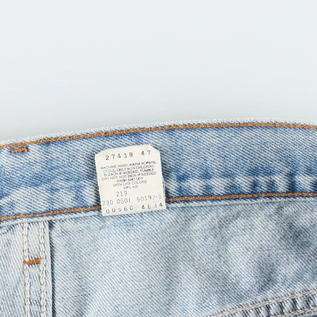 00'S Levi's 560 LOOSE FIT TAPERED LEG tapered denim pants for men, size w34 cotton Blue type light blue Vintage Second Hand