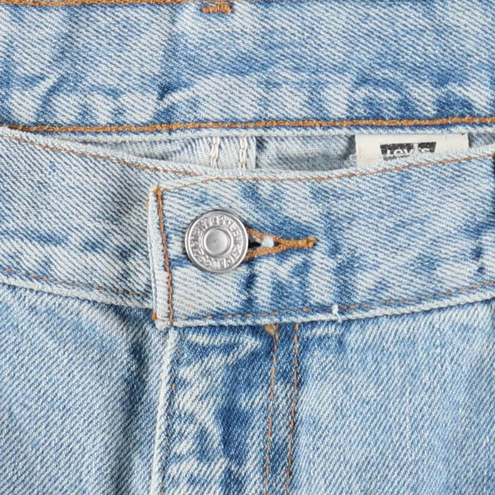 00'S Levi's 560 LOOSE FIT TAPERED LEG tapered denim pants for men, size w34 cotton Blue type light blue Vintage Second Hand