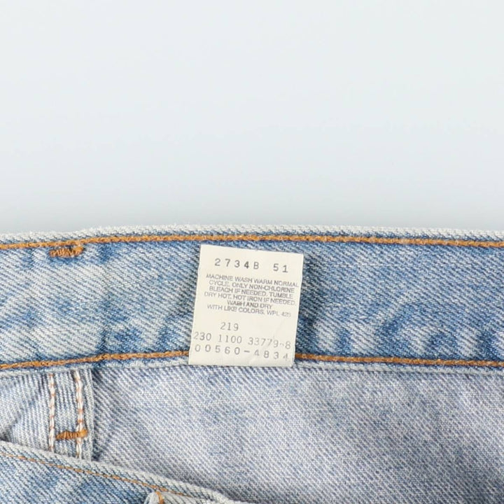 00'S Levi's 560 LOOSE FIT TAPERED LEG tapered denim pants for men, size w34 cotton blue type Vintage Second Hand