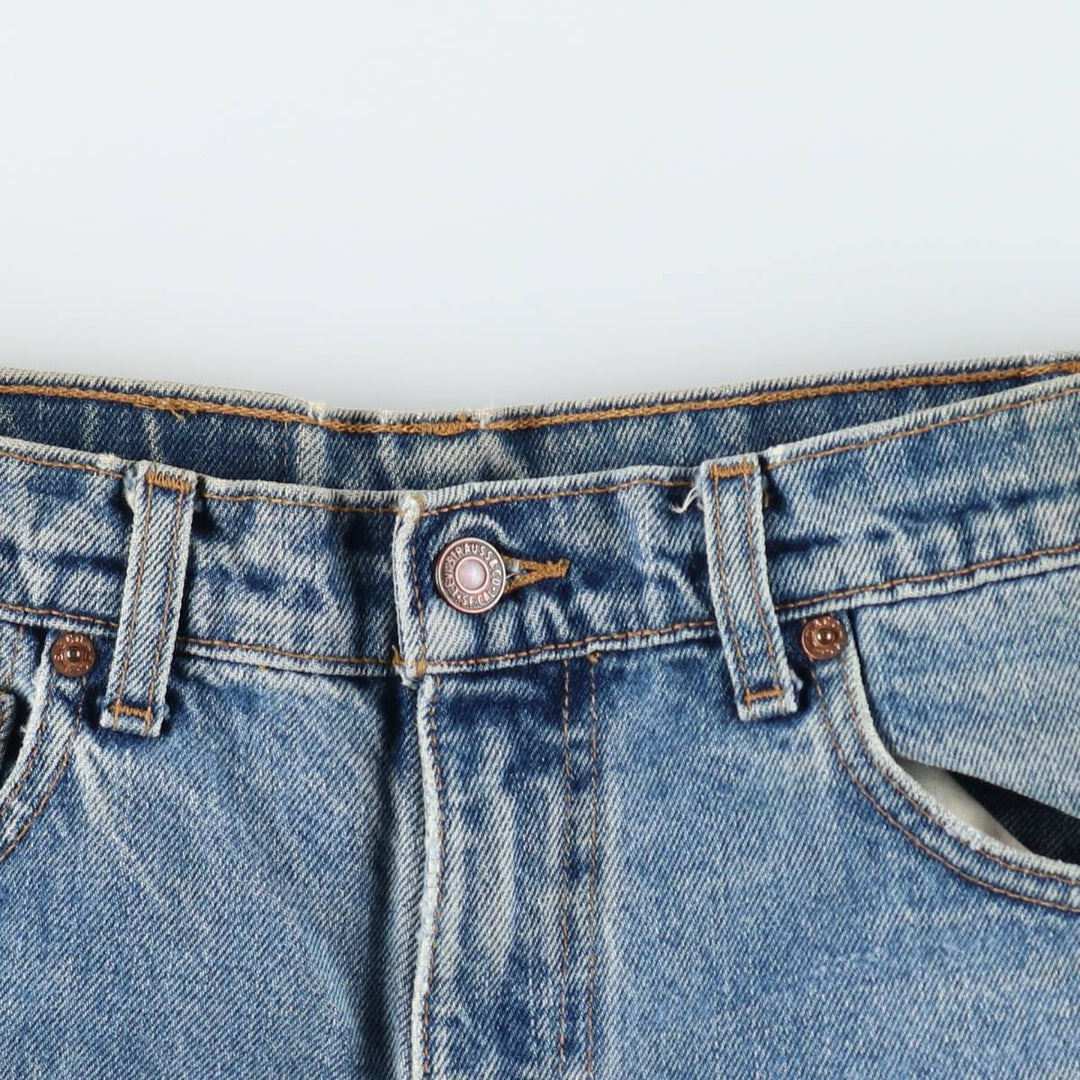 Levi's 550 Relaxed Fit Tapered Leg Denim Pants, Men's Size W31 (approx.), Vintage. unclear blue type Vintage Second Hand