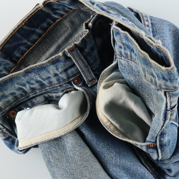 Levi's 550 Relaxed Fit Tapered Leg Denim Pants, Men's Size W31 (approx.), Vintage. unclear blue type Vintage Second Hand