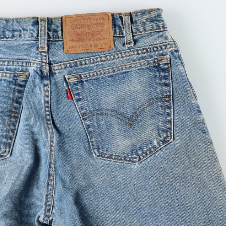 Levi's 550 Relaxed Fit Tapered Leg Denim Pants, Men's Size W31 (approx.), Vintage. unclear blue type Vintage Second Hand