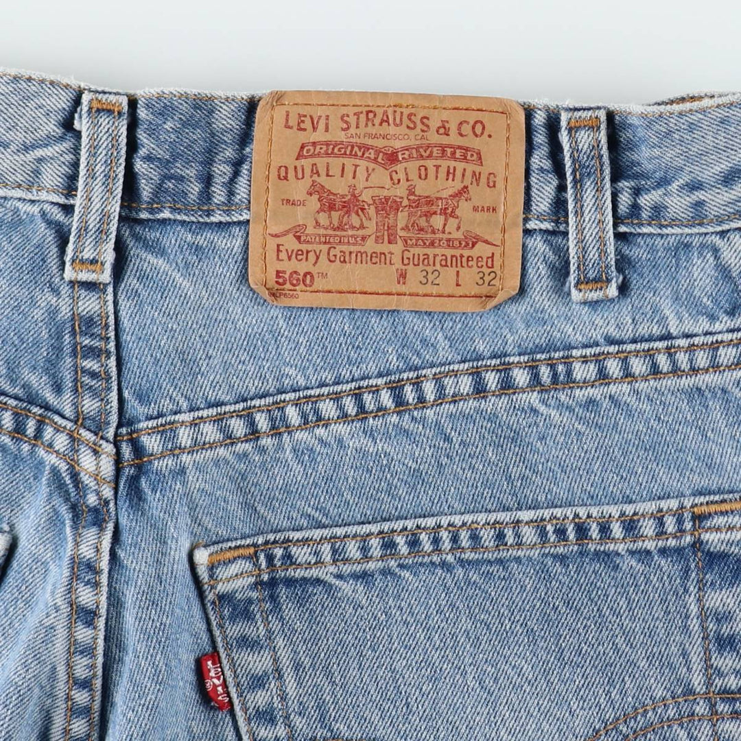2000'S Levi's 560 Loose Fit Tapered Leg Denim Pants, Made in Canada, Men's Size W32 (approx.) cotton blue type Vintage Second Hand