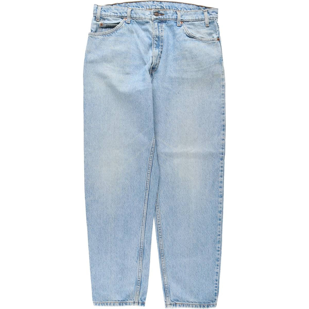 90s-00'S Levi's 550-4891 Relaxed Fit Papier-mâché Leg Orange Tab Tapered Denim Pants Men's W36 cotton blue type Vintage Second Hand