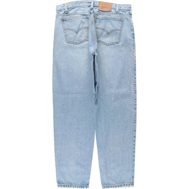 90s-00'S Levi's 550-4891 Relaxed Fit Papier-mâché Leg Orange Tab Tapered Denim Pants Men's W36 cotton blue type Vintage Second Hand