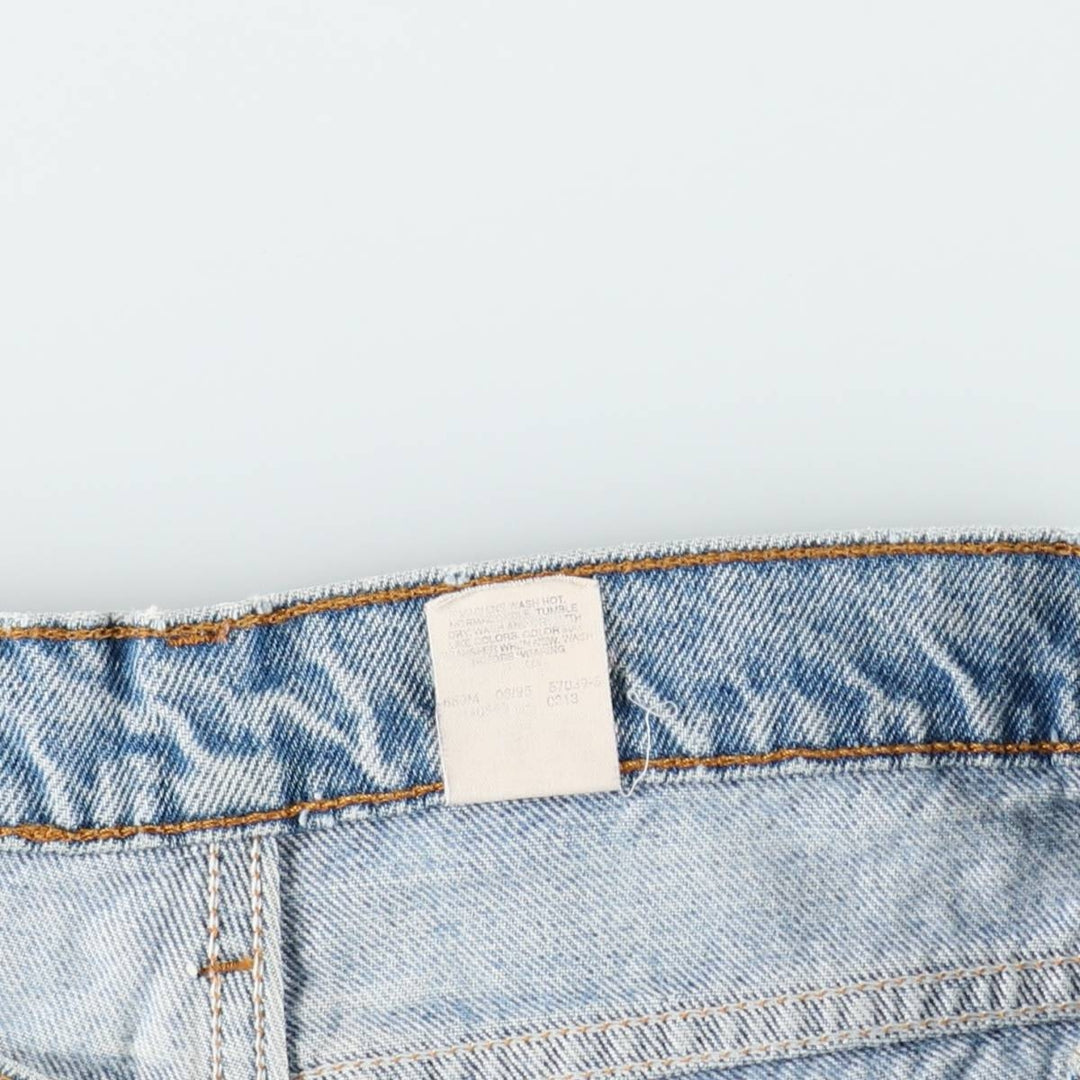 90s-00'S Levi's 550-4891 Relaxed Fit Papier-mâché Leg Orange Tab Tapered Denim Pants Men's W36 cotton blue type Vintage Second Hand