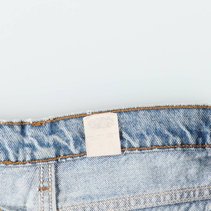 90s-00'S Levi's 550-4891 Relaxed Fit Papier-mâché Leg Orange Tab Tapered Denim Pants Men's W36 cotton blue type Vintage Second Hand