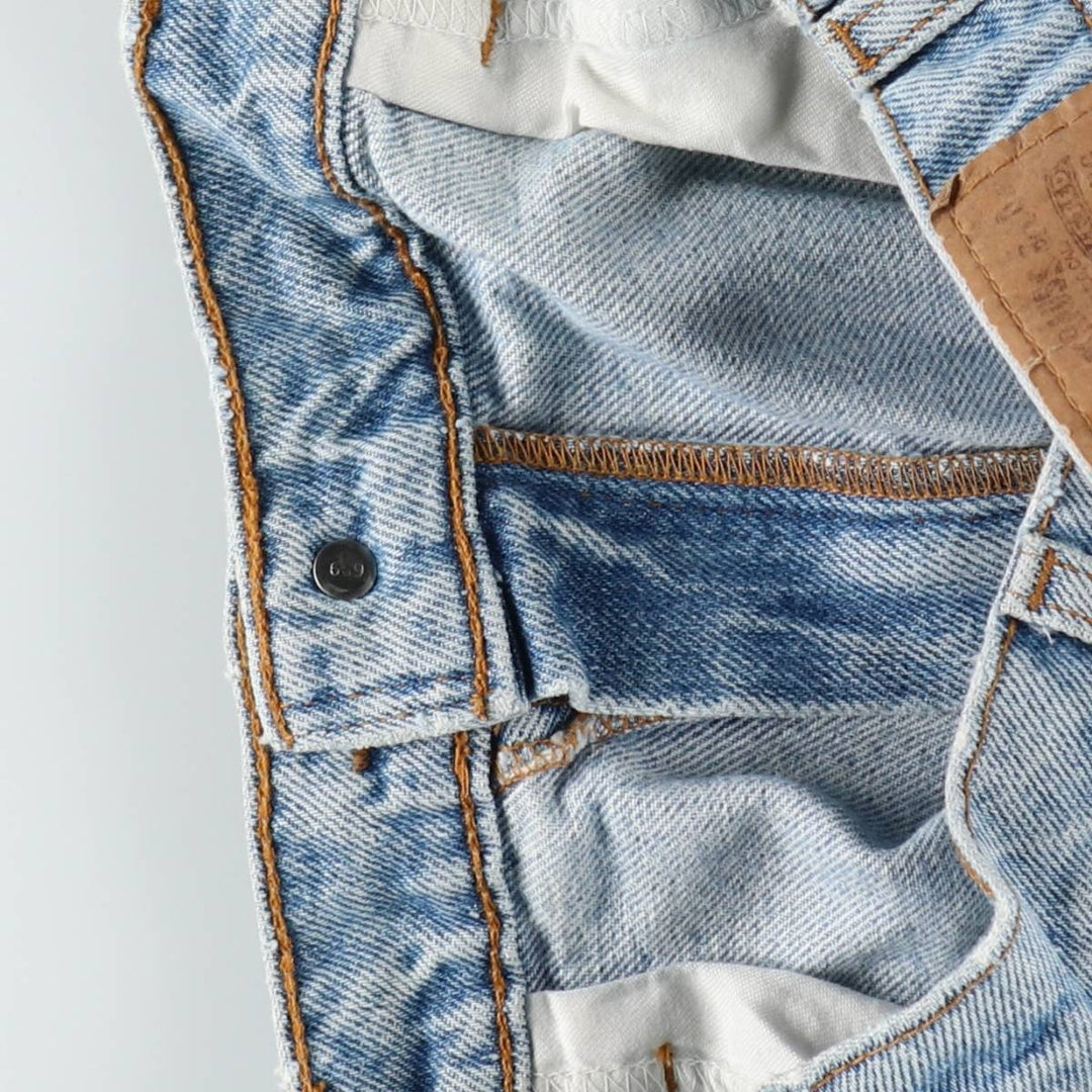 90s-00'S Levi's 550-4891 Relaxed Fit Papier-mâché Leg Orange Tab Tapered Denim Pants Men's W36 cotton blue type Vintage Second Hand