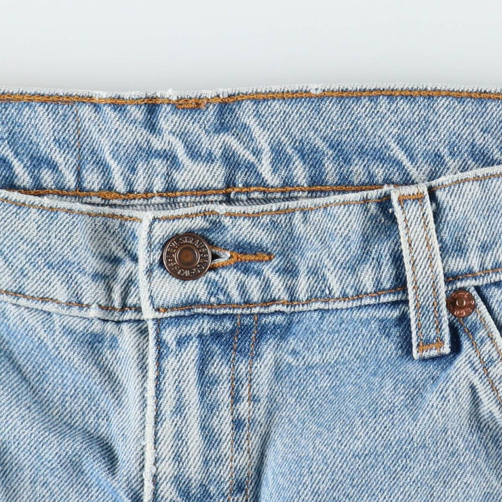 90s-00'S Levi's 550-4891 Relaxed Fit Papier-mâché Leg Orange Tab Tapered Denim Pants Men's W36 cotton blue type Vintage Second Hand