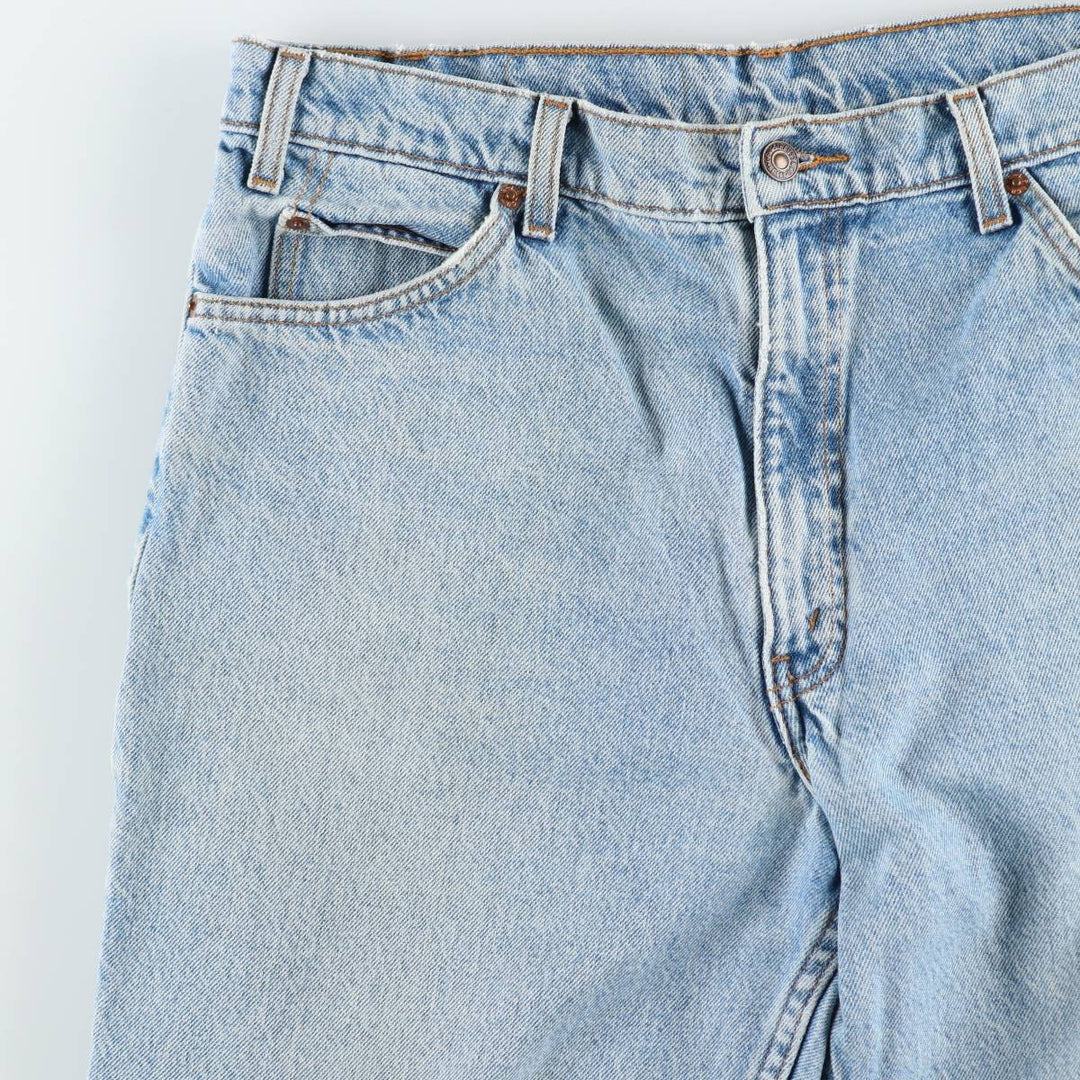 90s-00'S Levi's 550-4891 Relaxed Fit Papier-mâché Leg Orange Tab Tapered Denim Pants Men's W36 cotton blue type Vintage Second Hand