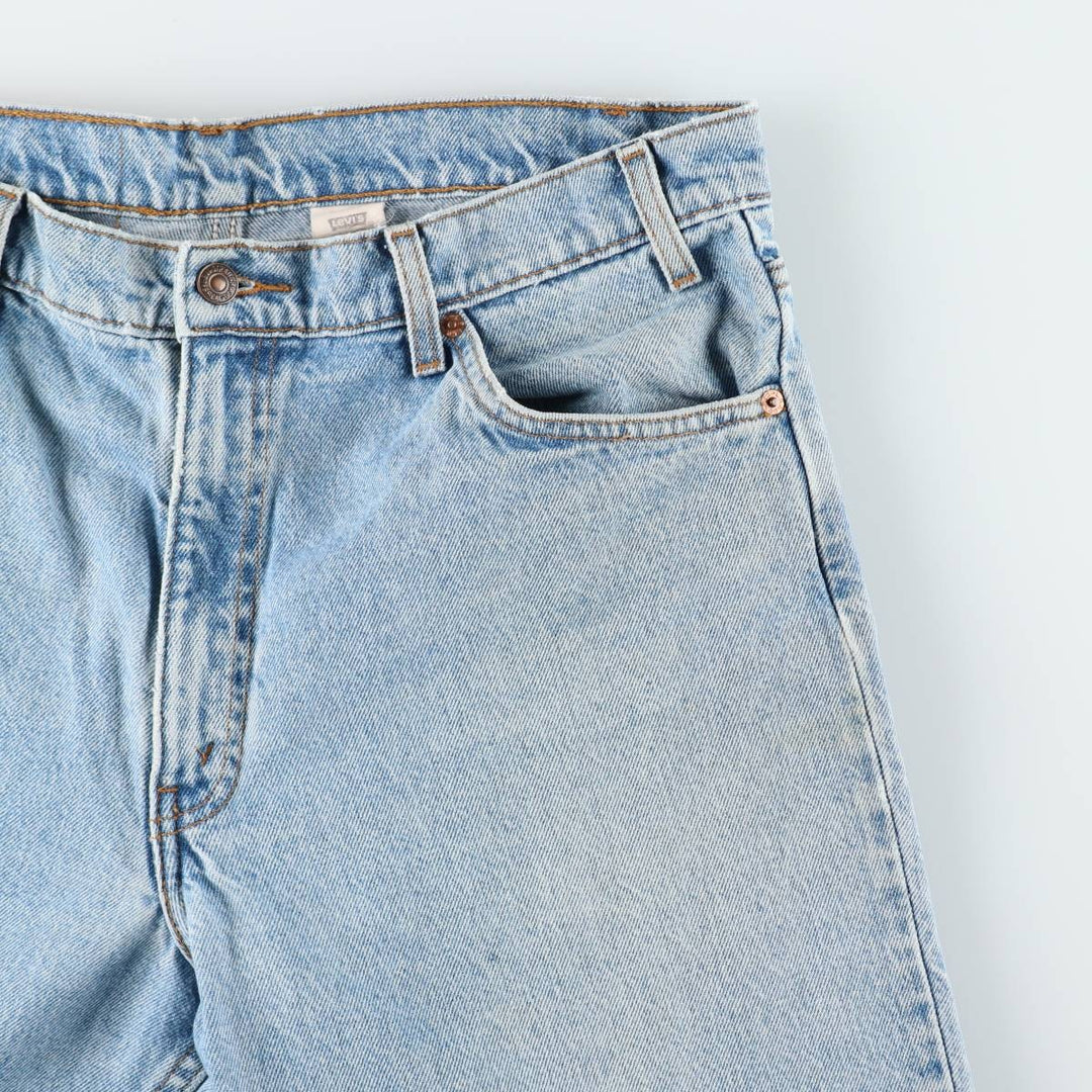 90s-00'S Levi's 550-4891 Relaxed Fit Papier-mâché Leg Orange Tab Tapered Denim Pants Men's W36 cotton blue type Vintage Second Hand