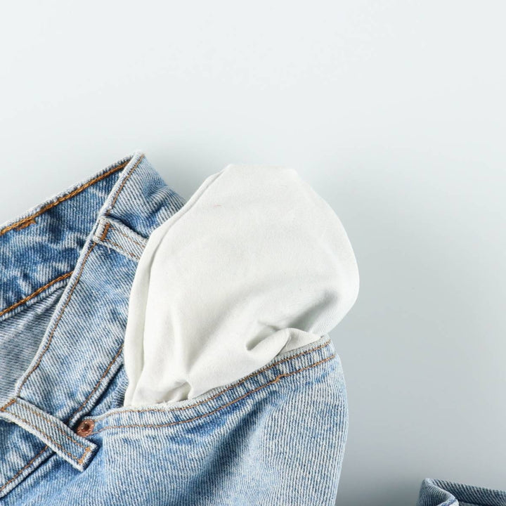 90s-00'S Levi's 550-4891 Relaxed Fit Papier-mâché Leg Orange Tab Tapered Denim Pants Men's W36 cotton blue type Vintage Second Hand