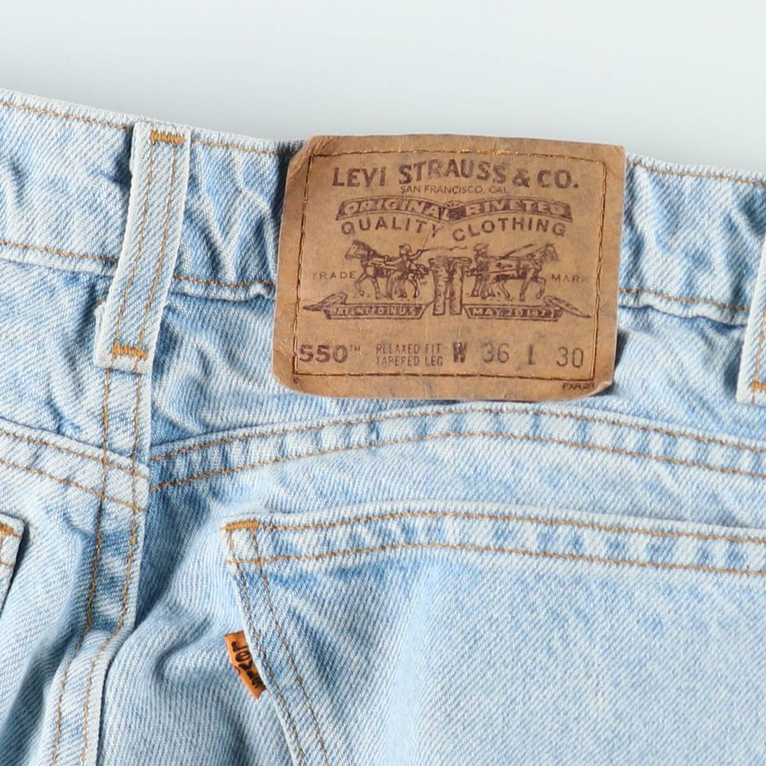 90s-00'S Levi's 40550-0234 Relaxed Fit Tapered Leg Orange Tab Tapered Denim Pants Men's W34 cotton blue type Vintage Second Hand