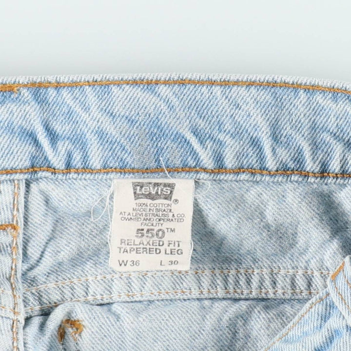 90s-00'S Levi's 40550-0234 Relaxed Fit Tapered Leg Orange Tab Tapered Denim Pants Men's W34 cotton blue type Vintage Second Hand