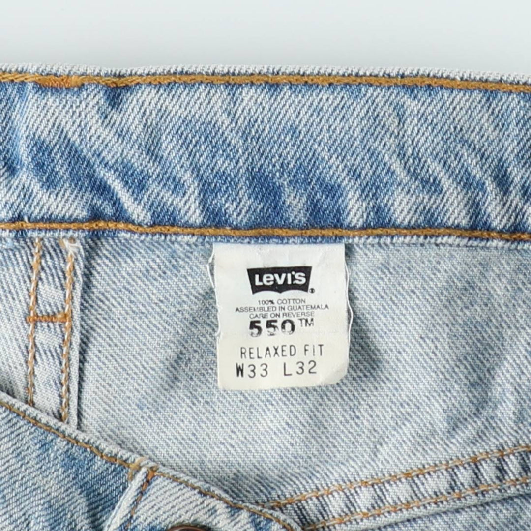 90'S Levi's 00550-4834 Relaxed Fit Tapered Denim Pants, Men's W32 (approx.), Vintage cotton blue type Vintage Second Hand