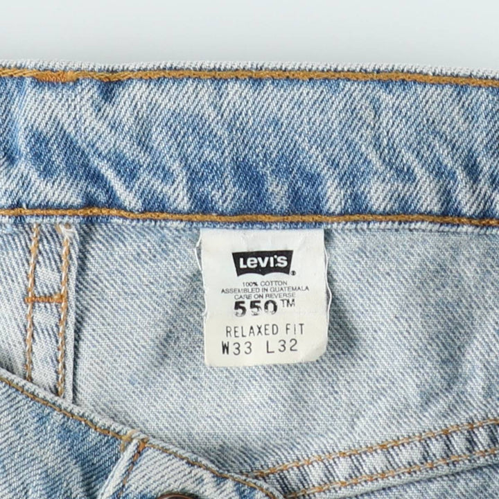 90'S Levi's 00550-4834 Relaxed Fit Tapered Denim Pants, Men's W32 (approx.), Vintage cotton blue type Vintage Second Hand