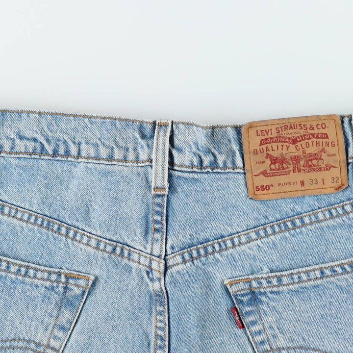 90'S Levi's 00550-4834 Relaxed Fit Tapered Denim Pants, Men's W32 (approx.), Vintage cotton blue type Vintage Second Hand