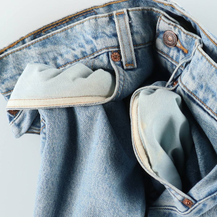 90'S Levi's 00550-4834 Relaxed Fit Tapered Denim Pants, Men's W32 (approx.), Vintage cotton blue type Vintage Second Hand