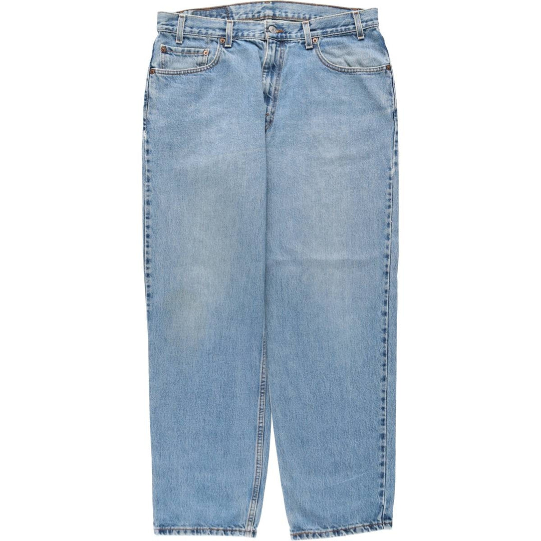 00'S Levi's 550 Relaxed Fit Tapered Denim Pants for Men, W35 cotton blue type Vintage Second Hand