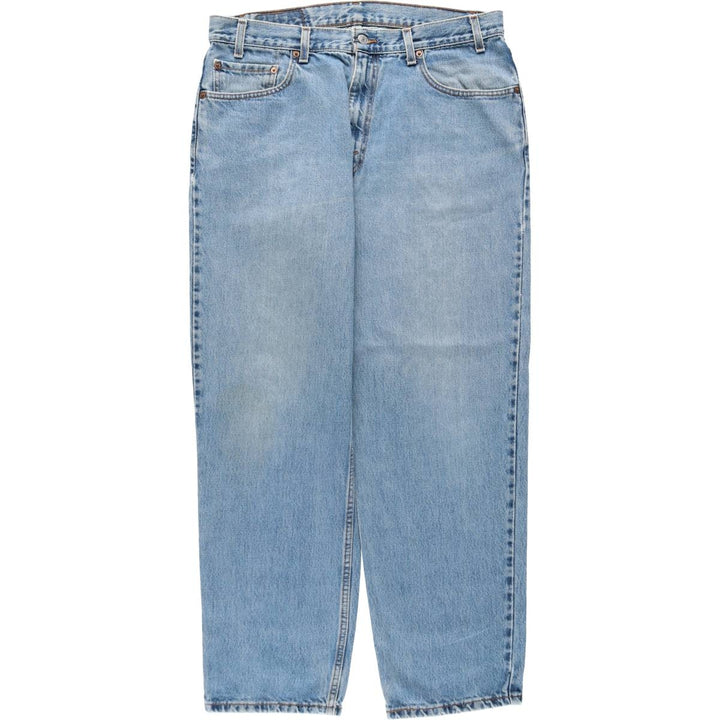 00'S Levi's 550 Relaxed Fit Tapered Denim Pants for Men, W35 cotton blue type Vintage Second Hand