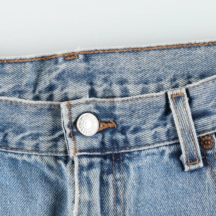 00'S Levi's 550 Relaxed Fit Tapered Denim Pants for Men, W35 cotton blue type Vintage Second Hand