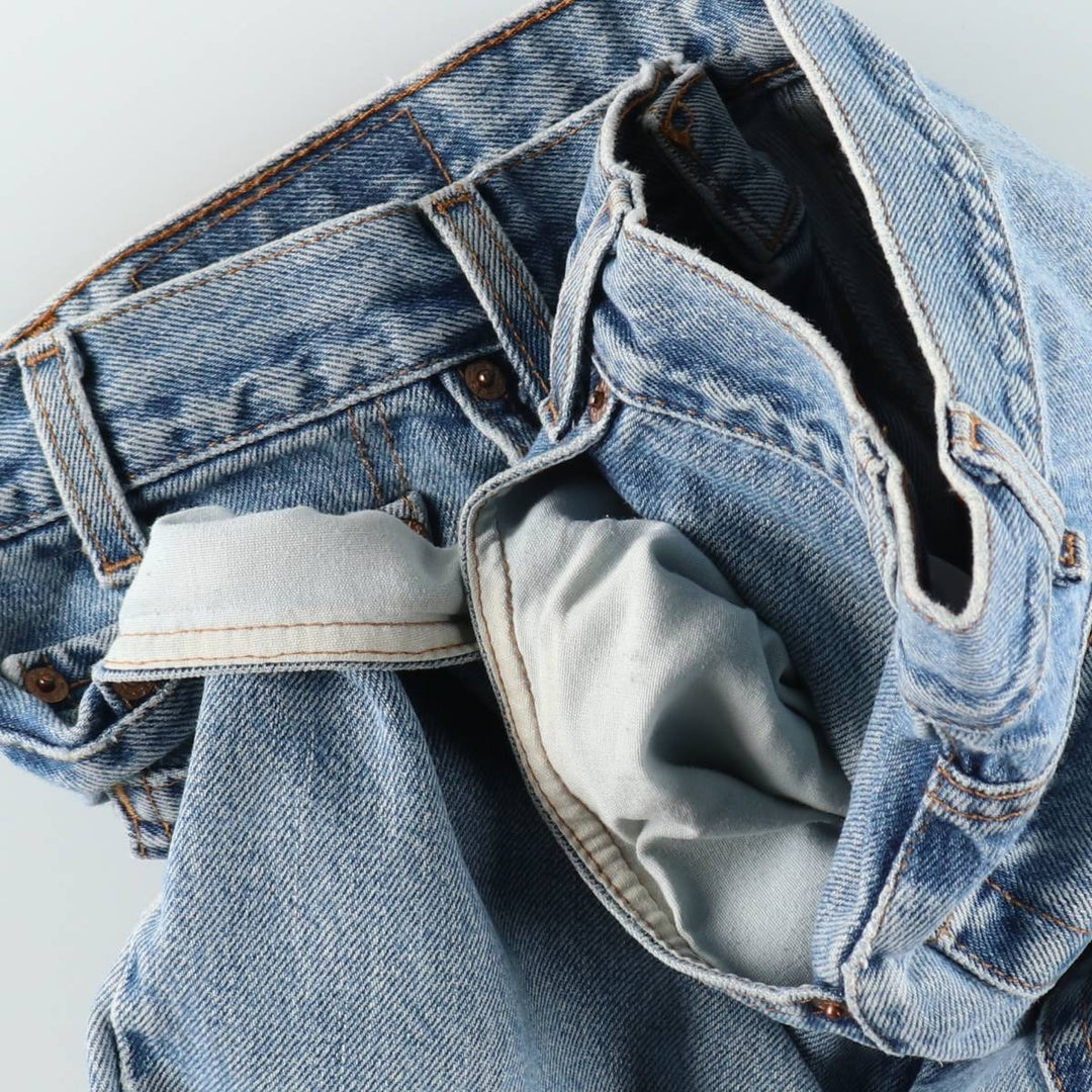 00'S Levi's 550 Relaxed Fit Tapered Denim Pants for Men, W35 cotton blue type Vintage Second Hand