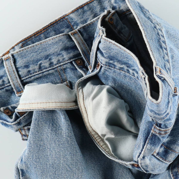 00'S Levi's 550 Relaxed Fit Tapered Denim Pants for Men, W35 cotton blue type Vintage Second Hand