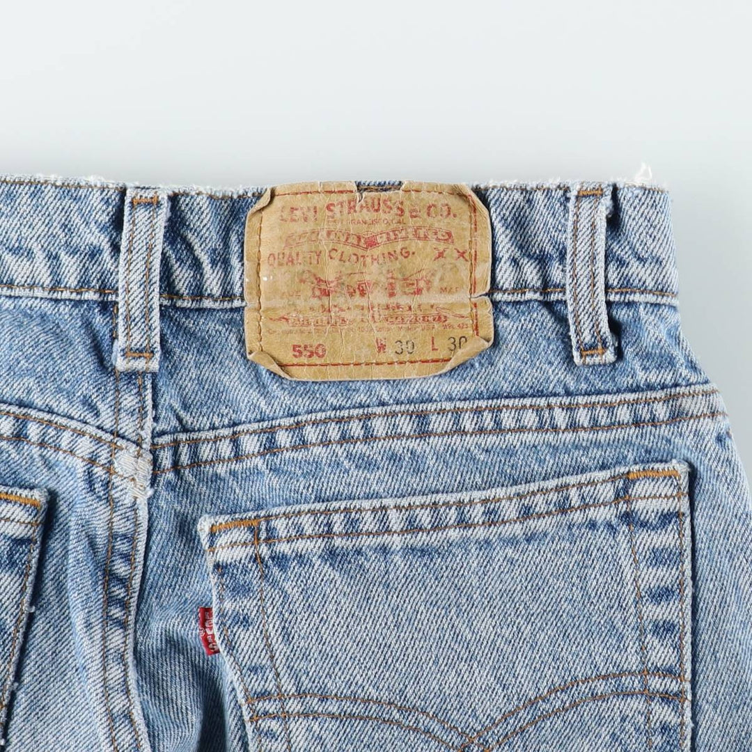 90s-00'S Levi's 550-4891 Tapered Denim Pants, Made in USA, Men's W29 equivalent, Vintage cotton blue type Vintage Second Hand