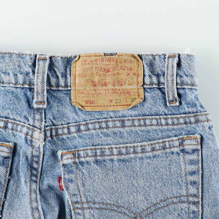 90s-00'S Levi's 550-4891 Tapered Denim Pants, Made in USA, Men's W29 equivalent, Vintage cotton blue type Vintage Second Hand