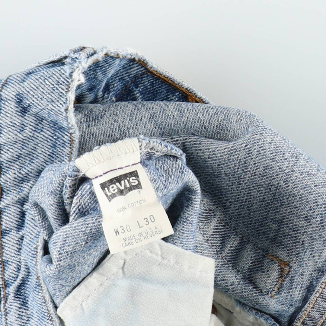 90s-00'S Levi's 550-4891 Tapered Denim Pants, Made in USA, Men's W29 equivalent, Vintage cotton blue type Vintage Second Hand