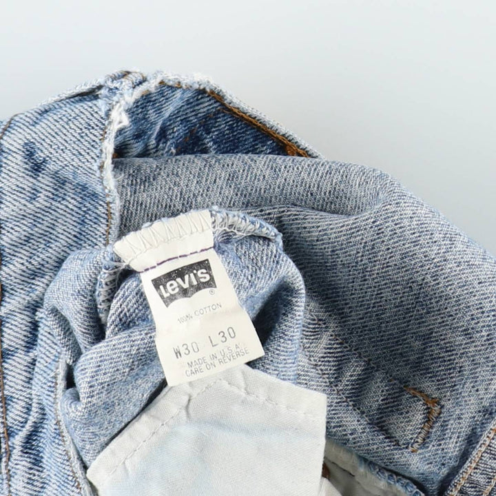 90s-00'S Levi's 550-4891 Tapered Denim Pants, Made in USA, Men's W29 equivalent, Vintage cotton blue type Vintage Second Hand
