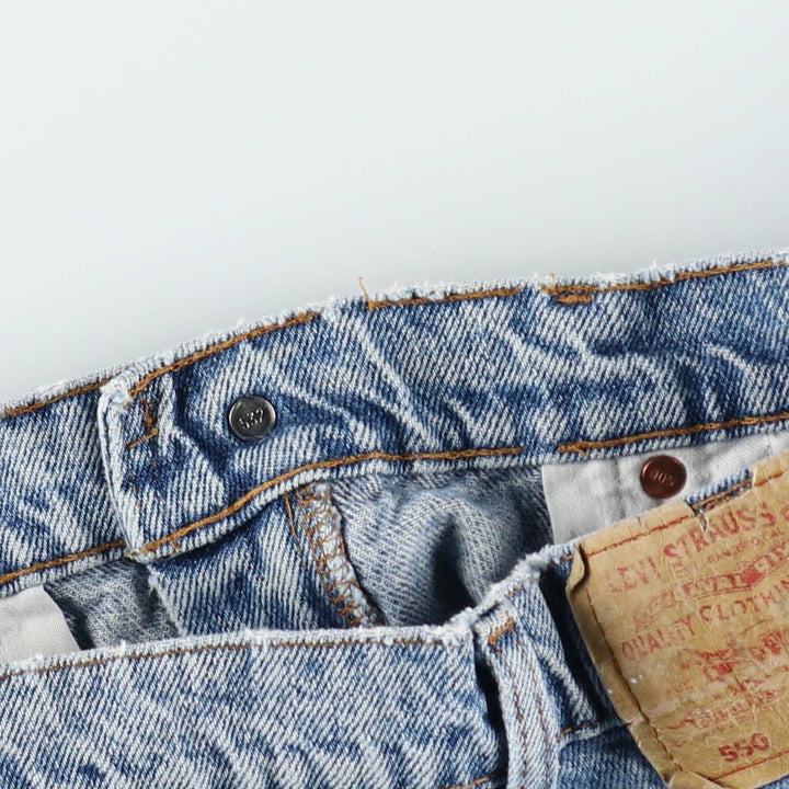 90s-00'S Levi's 550-4891 Tapered Denim Pants, Made in USA, Men's W29 equivalent, Vintage cotton blue type Vintage Second Hand
