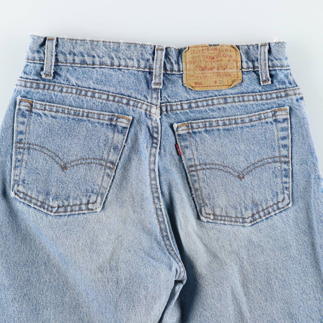 90s-00'S Levi's 550-4891 Tapered Denim Pants, Made in USA, Men's W29 equivalent, Vintage cotton blue type Vintage Second Hand