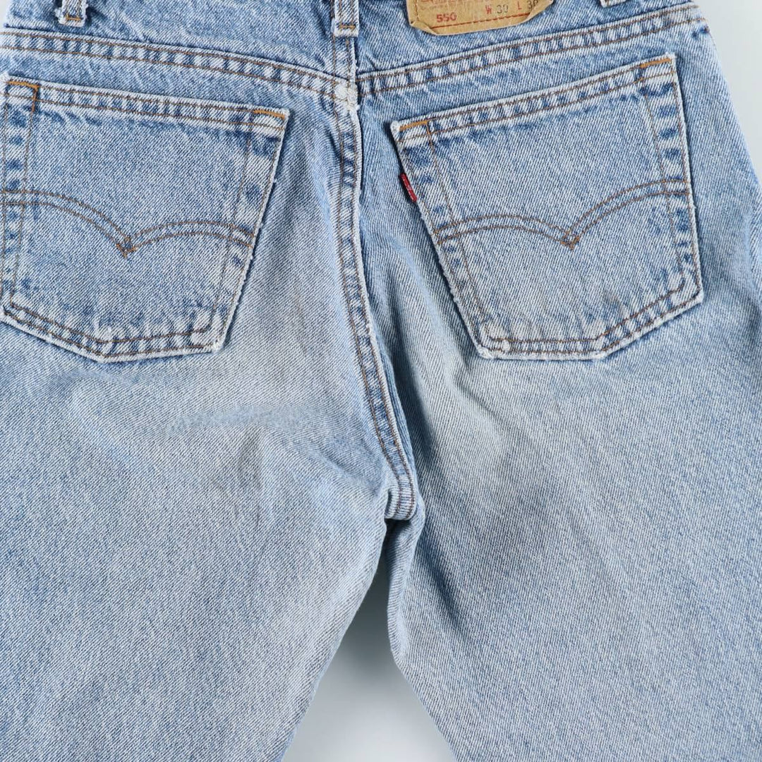 90s-00'S Levi's 550-4891 Tapered Denim Pants, Made in USA, Men's W29 equivalent, Vintage cotton blue type Vintage Second Hand