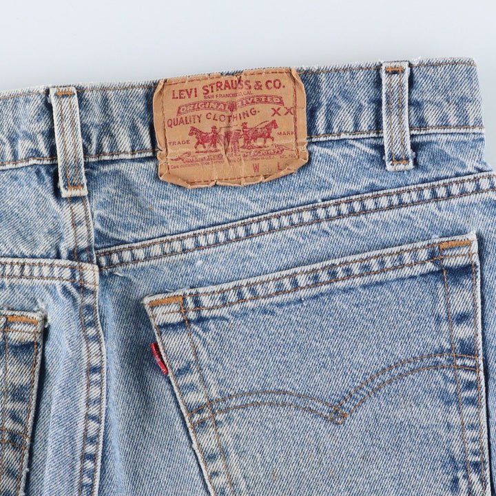 Levi's Tapered Denim Pants, Made in USA, Men's Size W34 (approx.), Vintage cotton blue type Vintage Second Hand