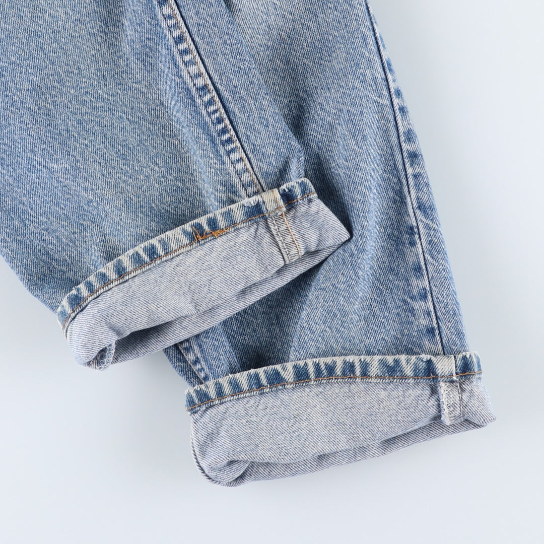 Levi's Tapered Denim Pants, Made in USA, Men's Size W34 (approx.), Vintage cotton blue type Vintage Second Hand