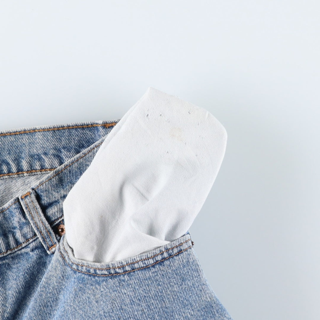 Levi's Tapered Denim Pants, Made in USA, Men's Size W34 (approx.), Vintage cotton blue type Vintage Second Hand