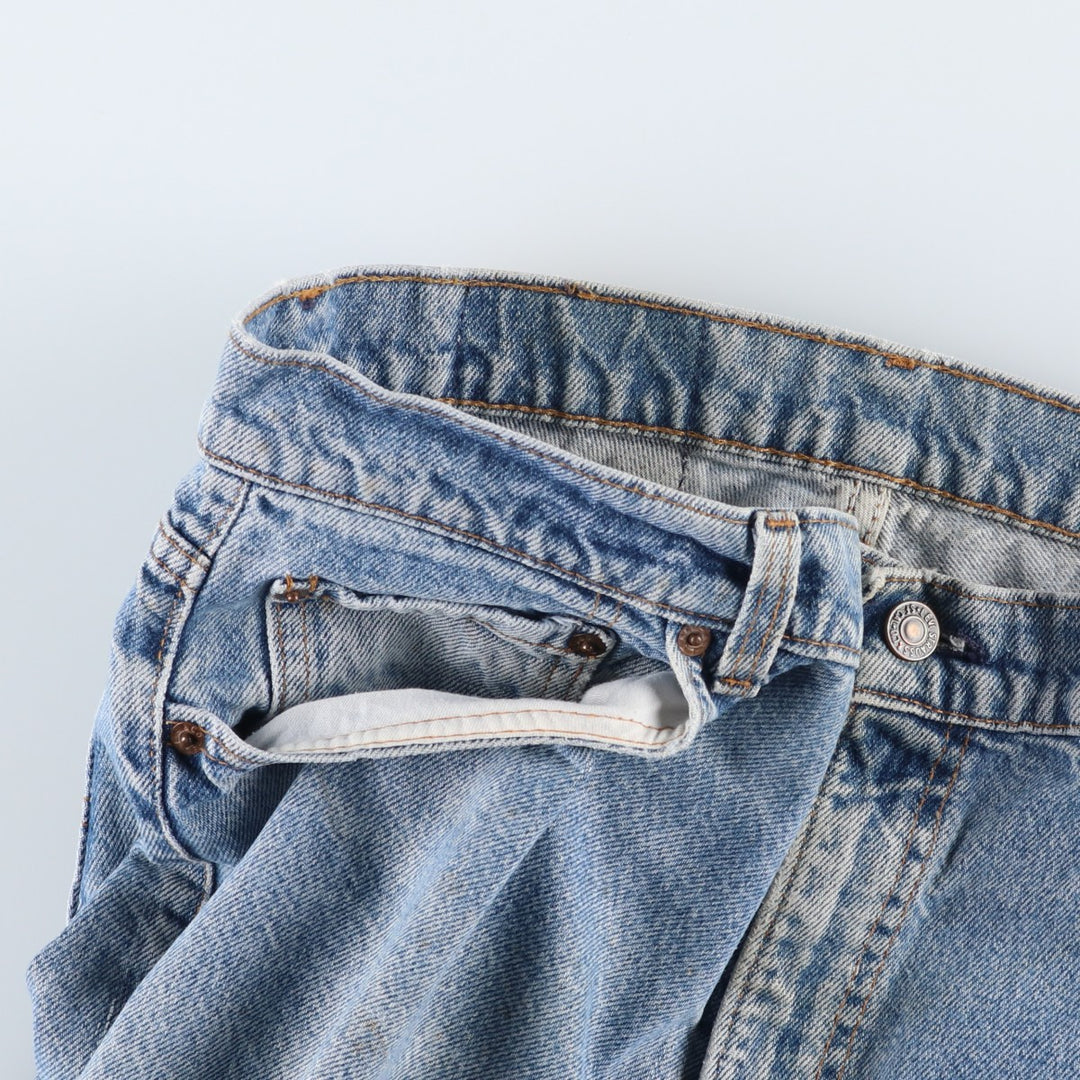 Levi's Tapered Denim Pants, Made in USA, Men's Size W34 (approx.), Vintage cotton blue type Vintage Second Hand