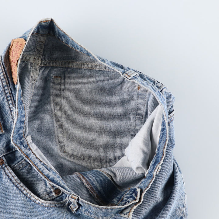 Levi's Tapered Denim Pants, Made in USA, Men's Size W34 (approx.), Vintage cotton blue type Vintage Second Hand