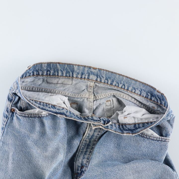 Levi's Tapered Denim Pants, Made in USA, Men's Size W34 (approx.), Vintage cotton blue type Vintage Second Hand